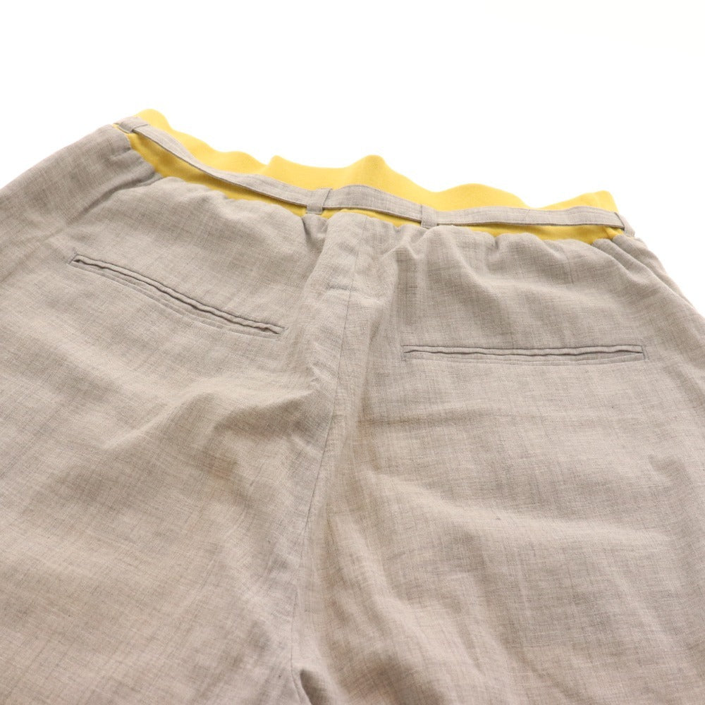 ■ Oota Casual Pants, Sarouel Pants, Bottoms, Cotton, Women's, M, Yellow, Gray