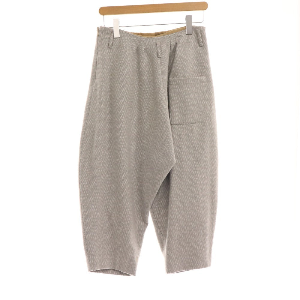 ■ Snyu Balloon Wide Pants Bottoms Wool Silk Women's 1 Gray