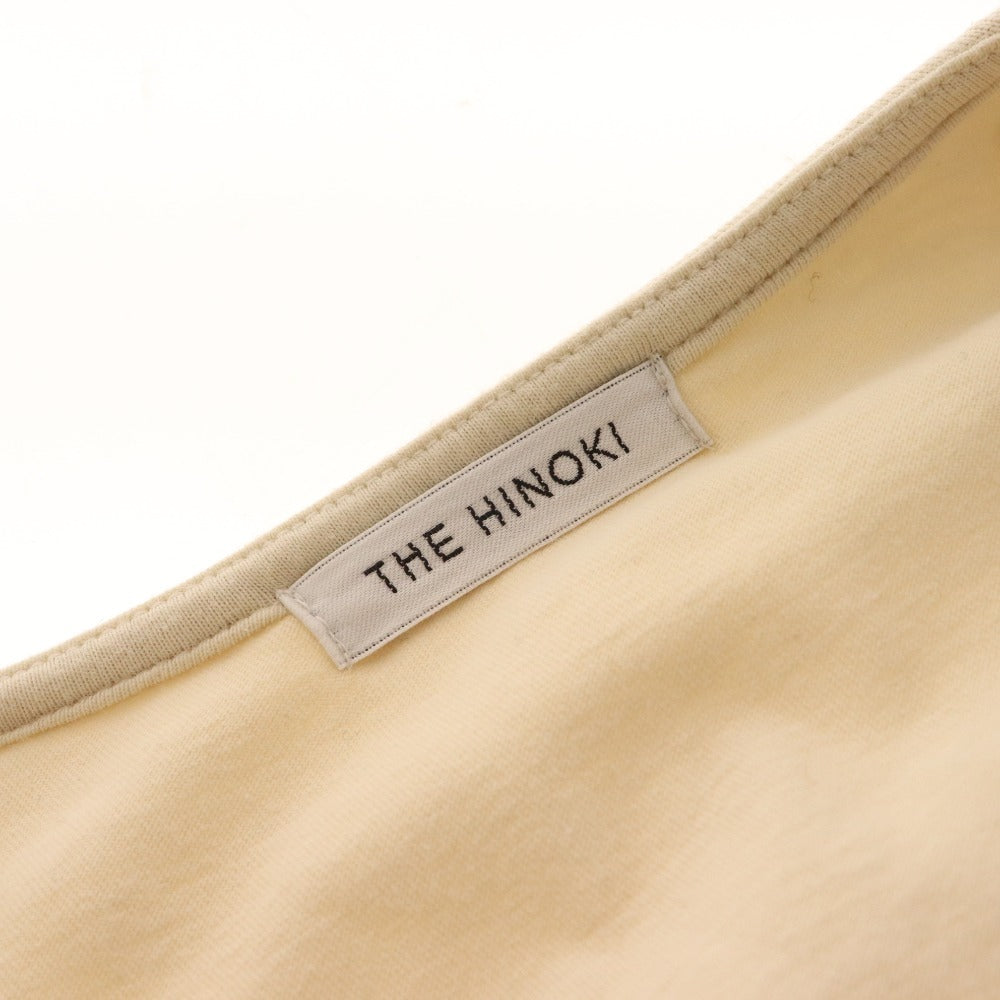 ■ The Hinoki T-shirt long dress, switching, docking, women's, size 1, beige