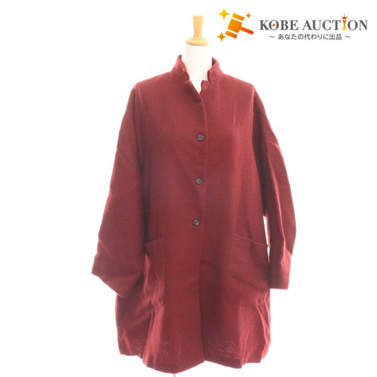 ■ Apuntobee Long Coat Outerwear 100% Wool Women's 1 Red