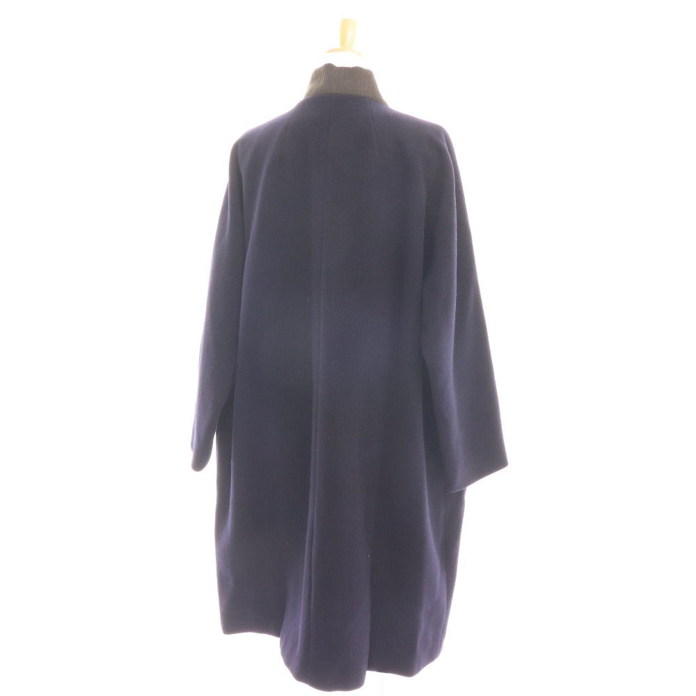 ■ Almost Daily No-Collar Long Coat Outerwear Wool Women's M Navy