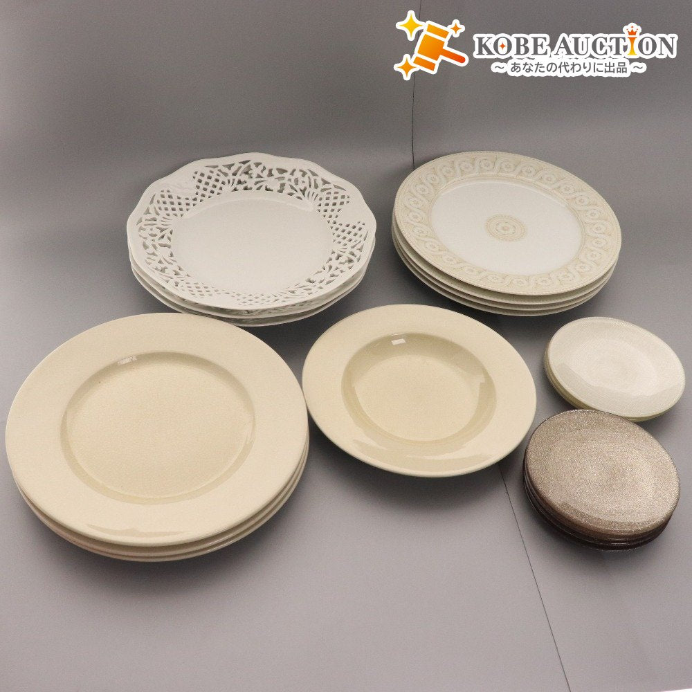 ■ ラ ポルチェラーナ ビアンカ タイツー ディナープレート 27cm ヴェトロフェリーチェ 小皿 大量セット まとめ売り 食器