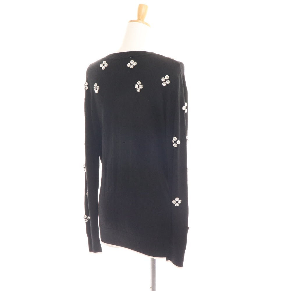 ■ Adonisis Cardigan Long Sleeve Top Beads Women's F Black