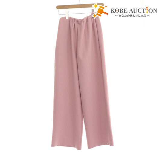 ■ Miele Grande Wide Pants Slacks Bottoms Elastic Waist Women's Size 38 Pink