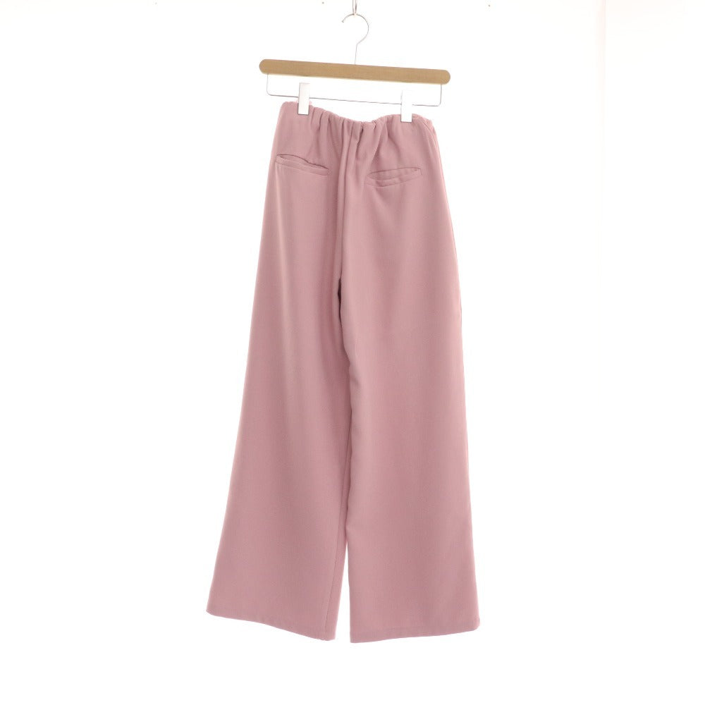 ■ Miele Grande Wide Pants Slacks Bottoms Elastic Waist Women's Size 38 Pink