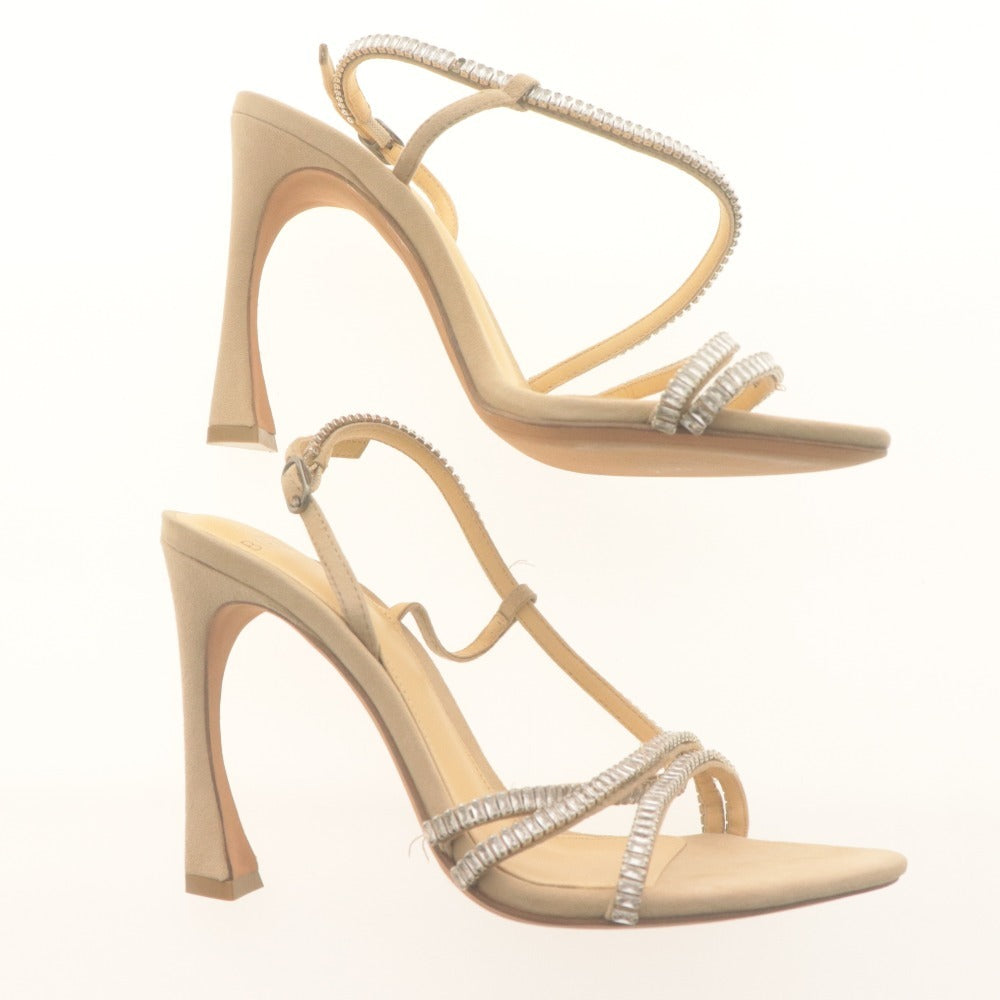■ ALEXANDRE BIRMAN アレクサンドルバーマン サンダル 靴 アラナ ビジュー レディース 35 （22～22.5cm相当） ベージュ系 付属品付き