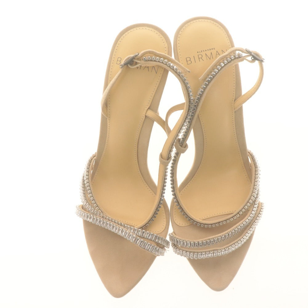 ■ ALEXANDRE BIRMAN アレクサンドルバーマン サンダル 靴 アラナ ビジュー レディース 35 （22～22.5cm相当） ベージュ系 付属品付き