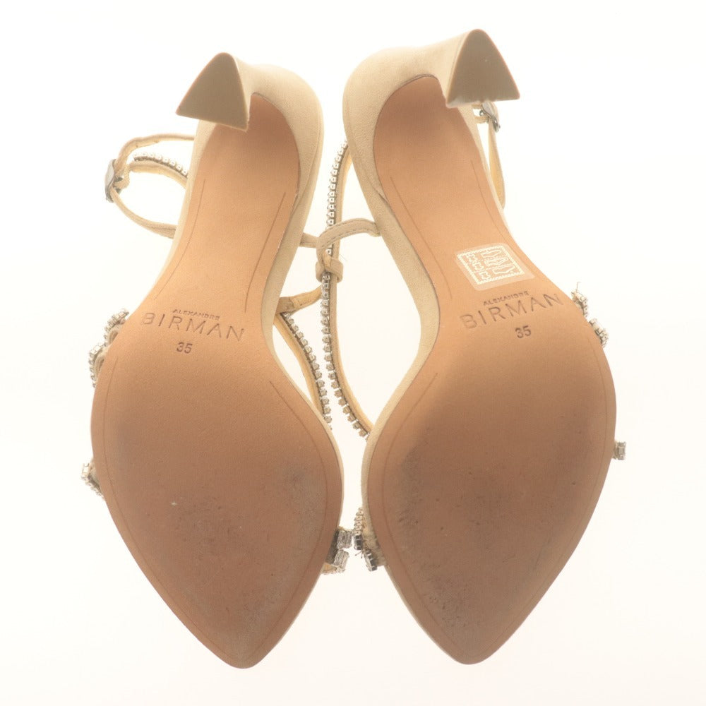■ ALEXANDRE BIRMAN アレクサンドルバーマン サンダル 靴 アラナ ビジュー レディース 35 （22～22.5cm相当） ベージュ系 付属品付き