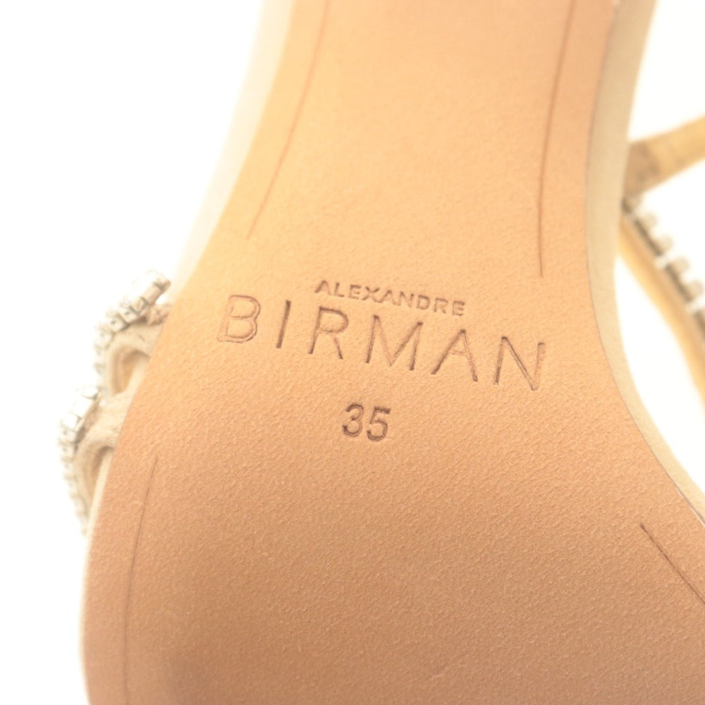 ■ ALEXANDRE BIRMAN アレクサンドルバーマン サンダル 靴 アラナ ビジュー レディース 35 （22～22.5cm相当） ベージュ系 付属品付き