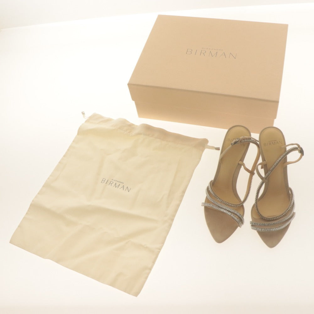 ■ ALEXANDRE BIRMAN アレクサンドルバーマン サンダル 靴 アラナ ビジュー レディース 35 （22～22.5cm相当） ベージュ系 付属品付き