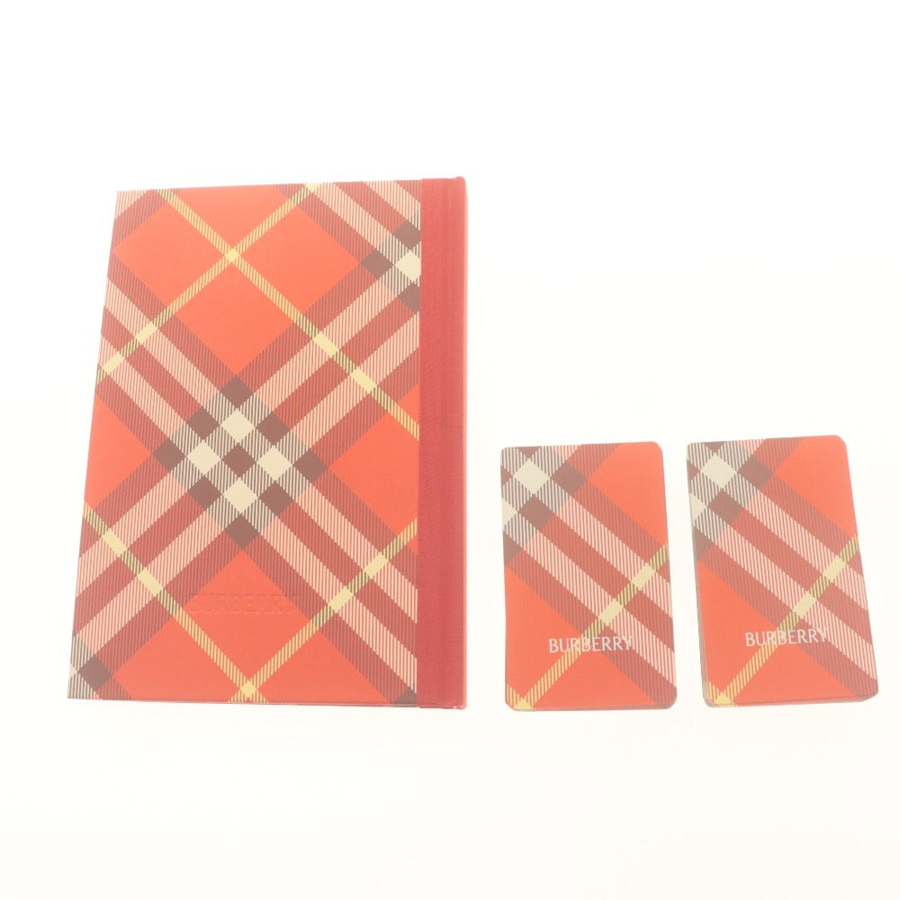 ■ BURBERRY バーバリー トランプ ノート 2点セット まとめ売り プレイカードセット ハードカバー チェック ノベルティ 付属品付 未使用含