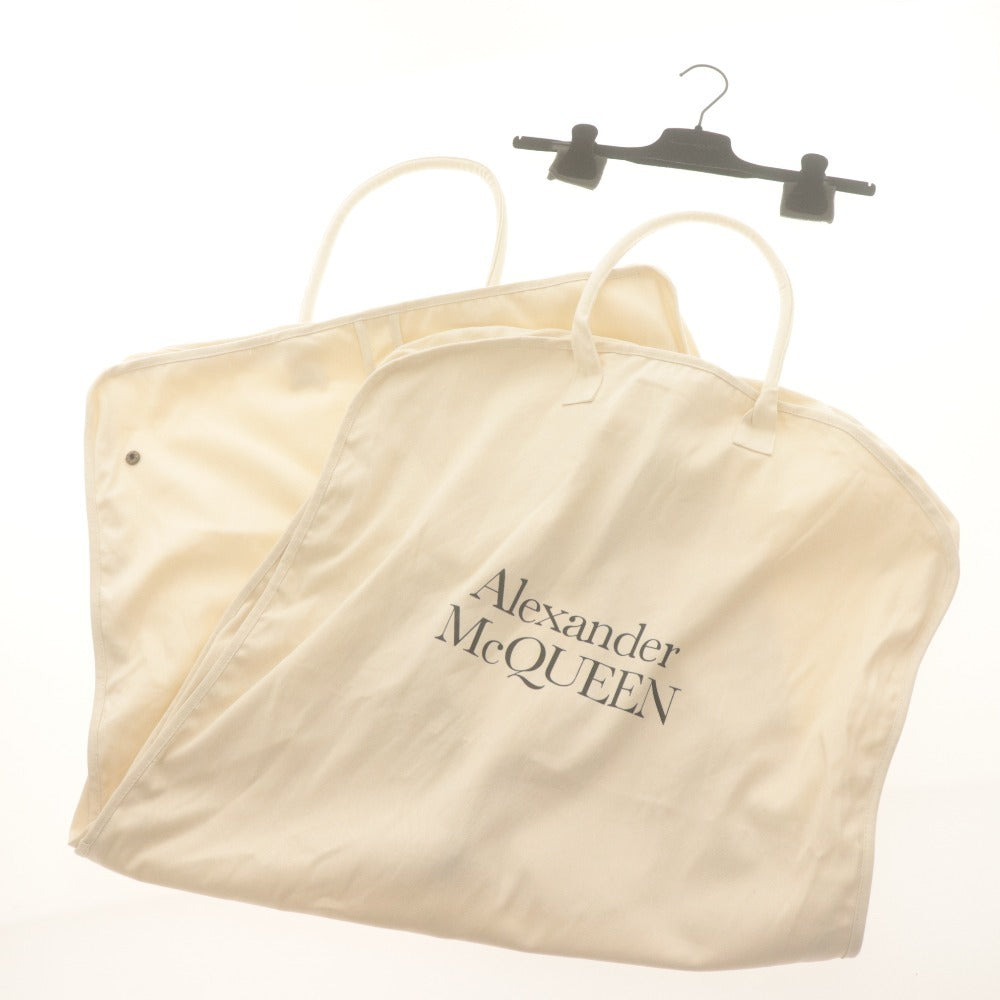 ■ ALEXANDER McQUEEN アレキサンダーマックイーン スカート ひざ丈 ボトムス レザーレース レディース 36ブラック 付属品付き 未使用