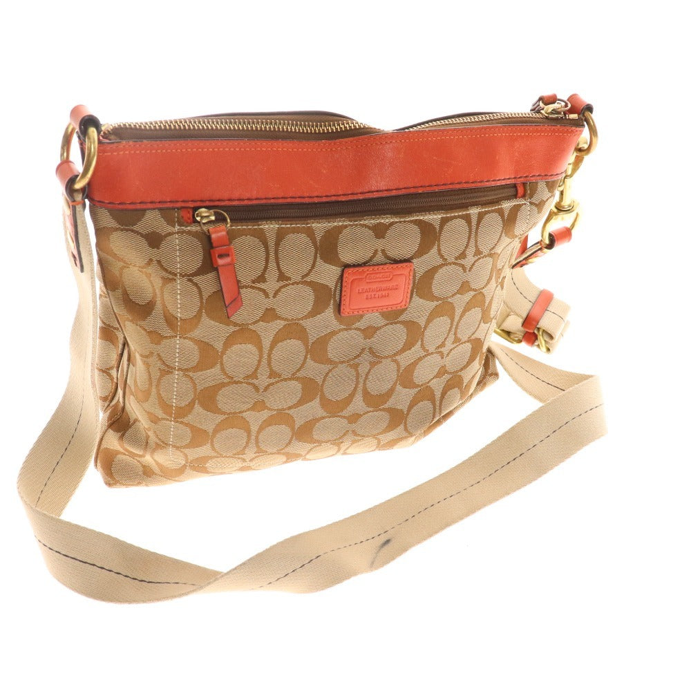 ■ コーチ ショルダーバッグ 3点セット まとめ売り 鞄 総柄 レディース ベージュ ブラウン オレンジ