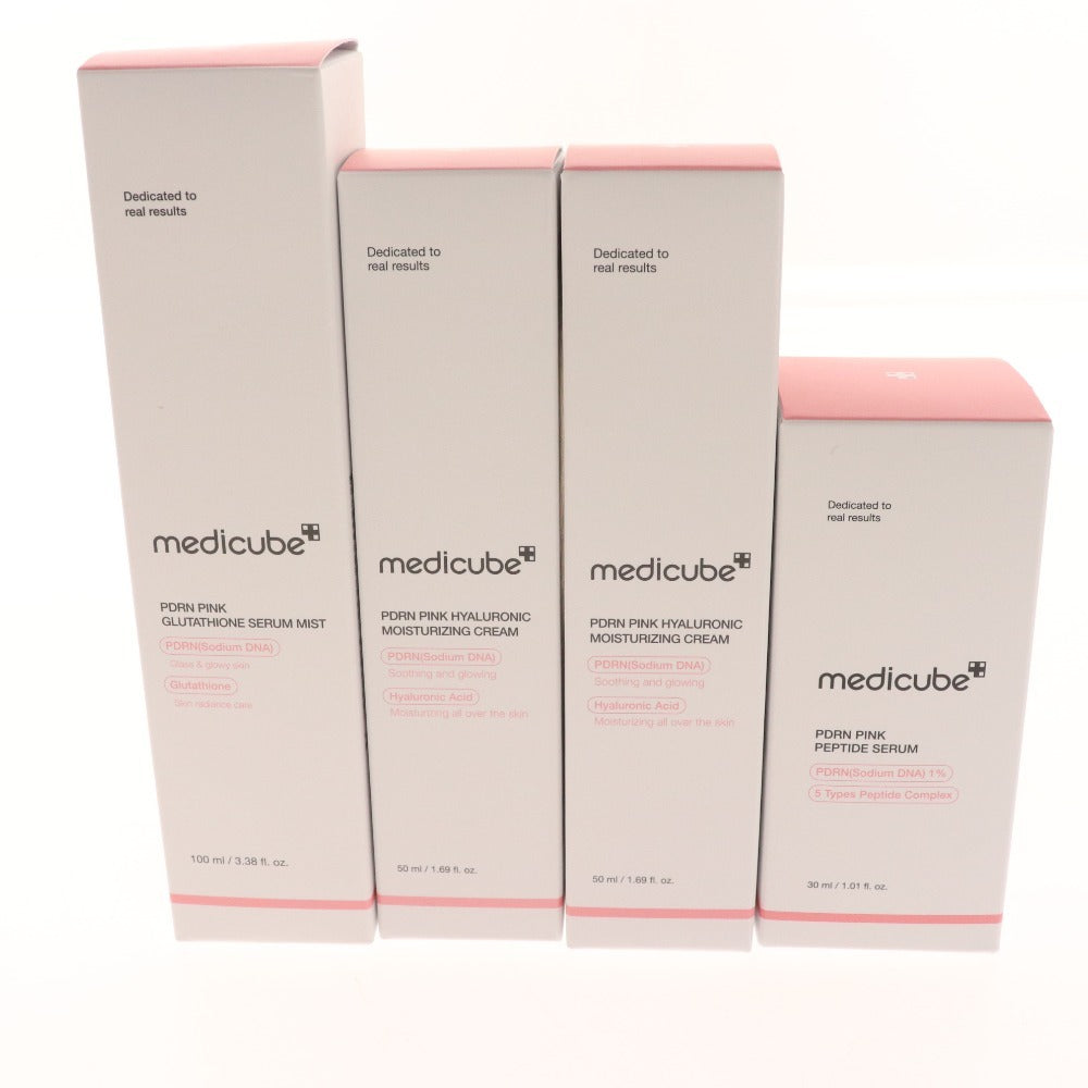■ メディキューブ クリーム 美容液 4点セット まとめ売り スキンケア モイスチャークリーム セラム ミスト ぺプチ セラム 箱付き 未使用