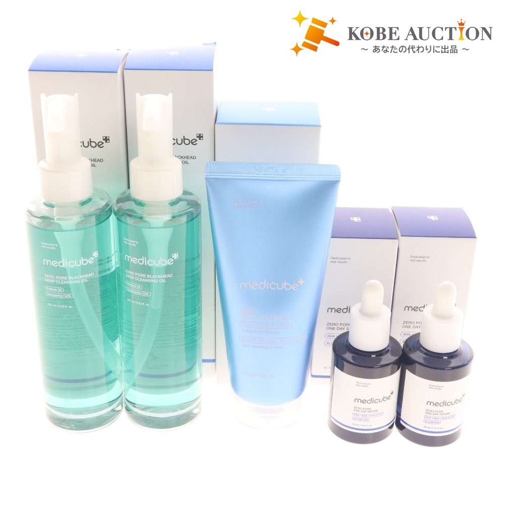 ■ メディキューブ メイク落とし 美容液 5点セット まとめ売り スキンケア クレンジングフォーム オイル ワンデーセラム 箱付き 未使用