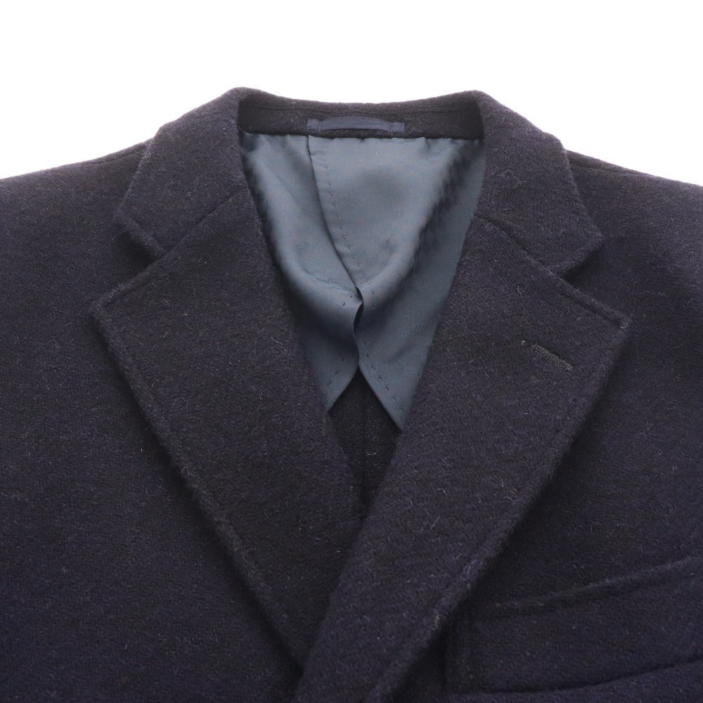 ■ Harris Tweed Tailored Jacket Blazer Outerwear 100% Wool Men's 96AB5 Navy