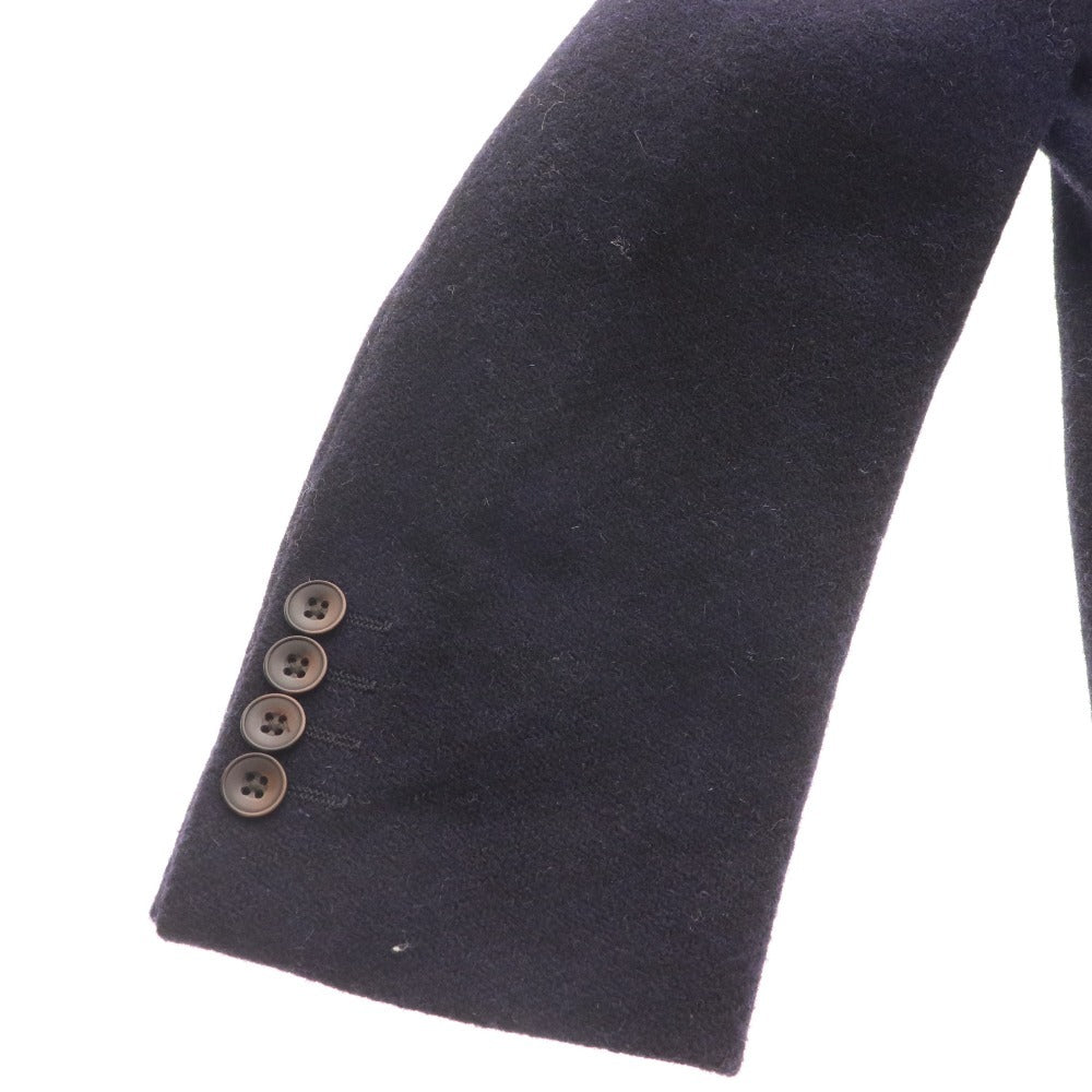 ■ Harris Tweed Tailored Jacket Blazer Outerwear 100% Wool Men's 96AB5 Navy