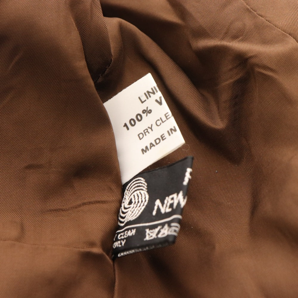 ■ ドネガル ツイード テーラードジャケット トップス ウール チェック アイルランド製 メンズ ブラウン系