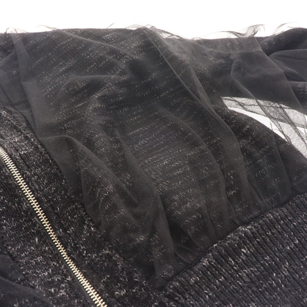 ■ Adam et Rope hoodie jacket lace zip-up women's F black unused