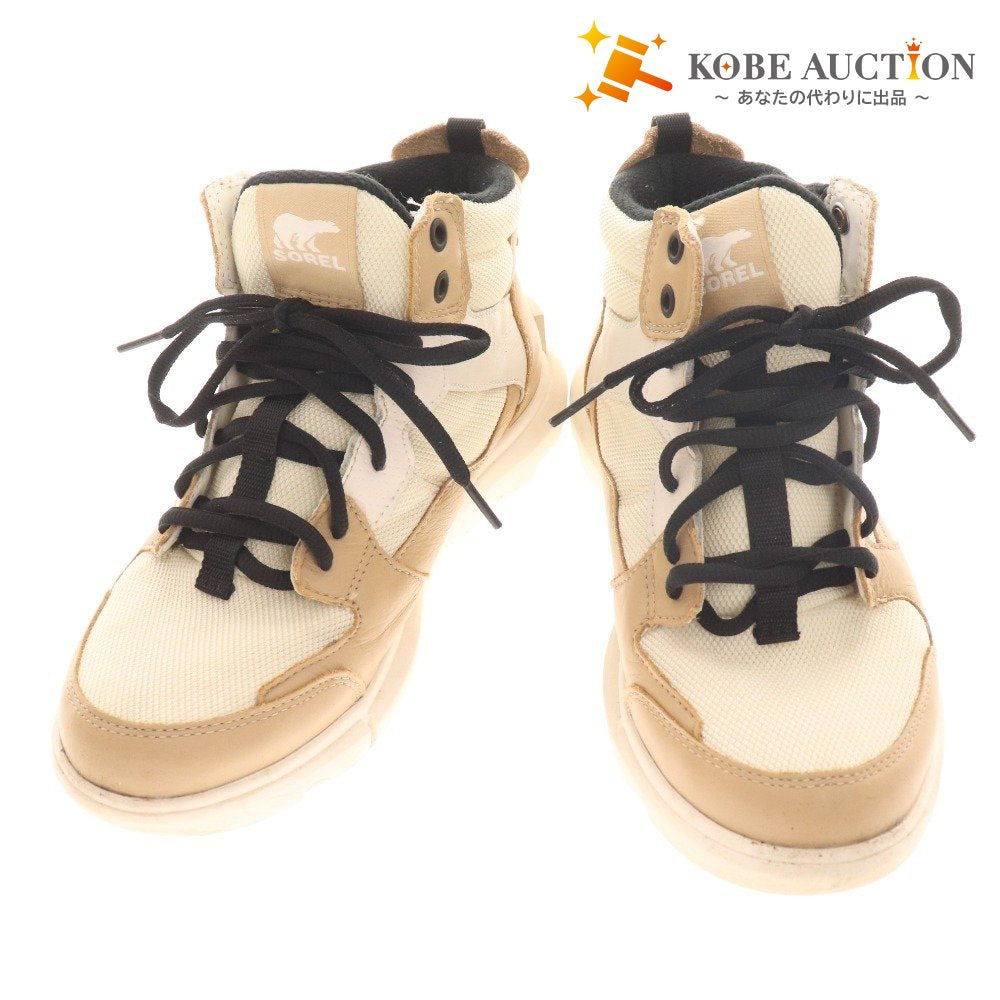 ■ Sorel Sneakers Shoes NL4885-191 Shoes Explorer 2 High Cut Waterproof Women's 24.5cm Beige