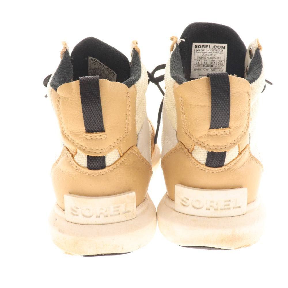 ■ Sorel Sneakers Shoes NL4885-191 Shoes Explorer 2 High Cut Waterproof Women's 24.5cm Beige