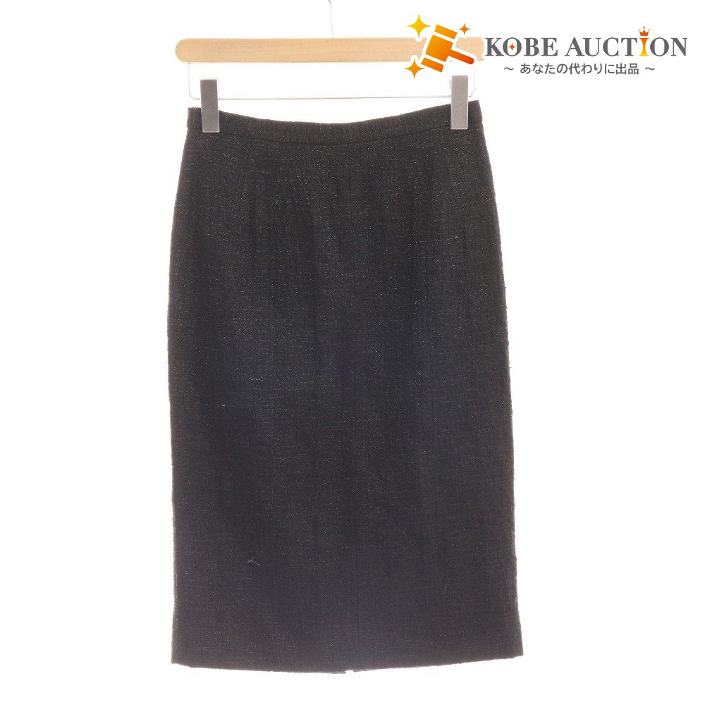■ ドルチェアンドガッバーナ タイトスカート ひざ丈 ボトムス ツイード レディース 40 ブラック