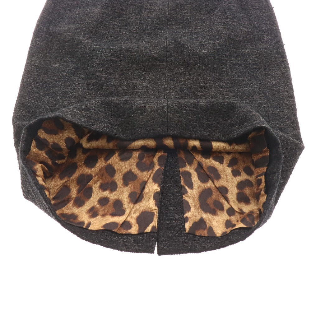 ■ ドルチェアンドガッバーナ タイトスカート ひざ丈 ボトムス ツイード レディース 40 ブラック