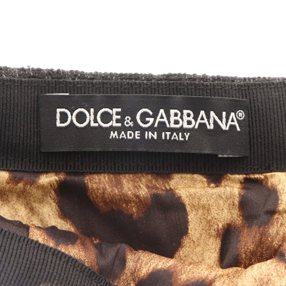 ■ ドルチェアンドガッバーナ タイトスカート ひざ丈 ボトムス ツイード レディース 40 ブラック