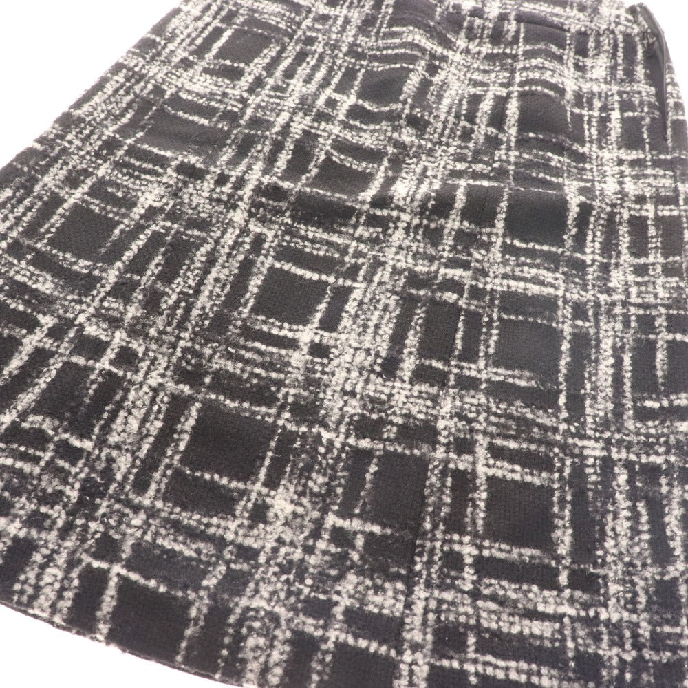 ■ ヨシエイナバ セットアップ ジャケット タイトスカート アウター ボトムス ツイード レディース 9 ブラック