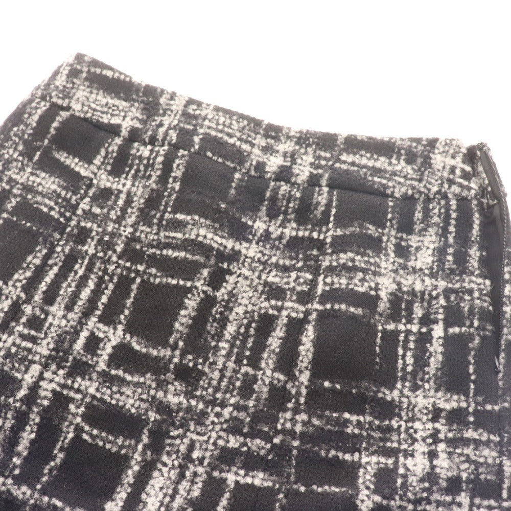 ■ ヨシエイナバ セットアップ ジャケット タイトスカート アウター ボトムス ツイード レディース 9 ブラック