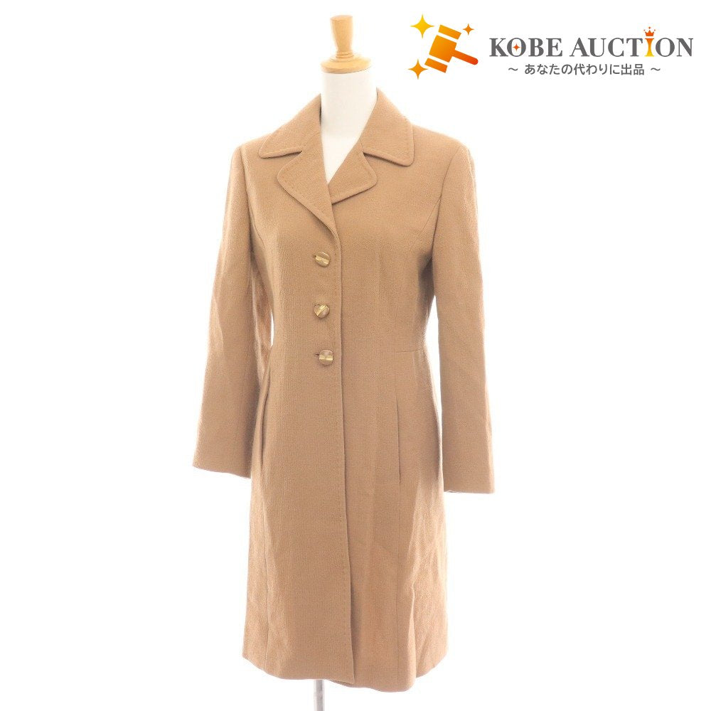■ マックスマーラ ピアノフォルテ チェスターコート ロング丈 アウター レディース 36 ベージュ