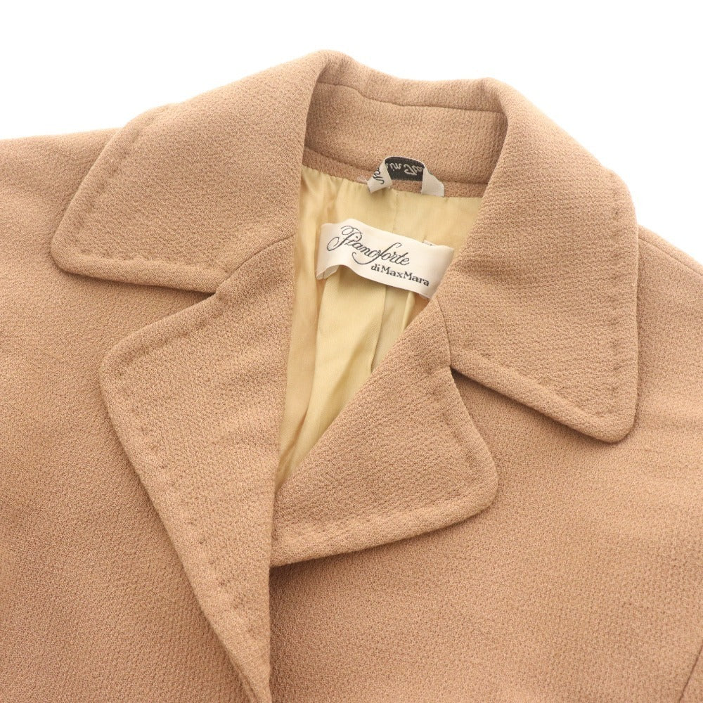 ■ マックスマーラ ピアノフォルテ チェスターコート ロング丈 アウター レディース 36 ベージュ