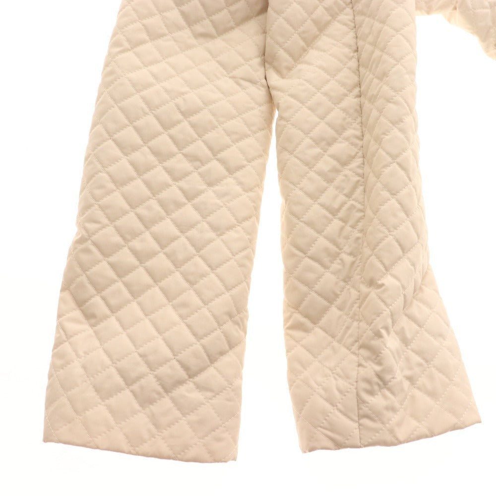 ■ サルヴァトーレフェラガモ ジャケット アウター キルティング シルク100％ レディース 38 アイボリー