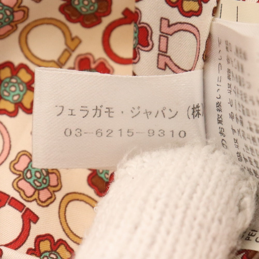 ■ サルヴァトーレフェラガモ ジャケット アウター キルティング シルク100％ レディース 38 アイボリー