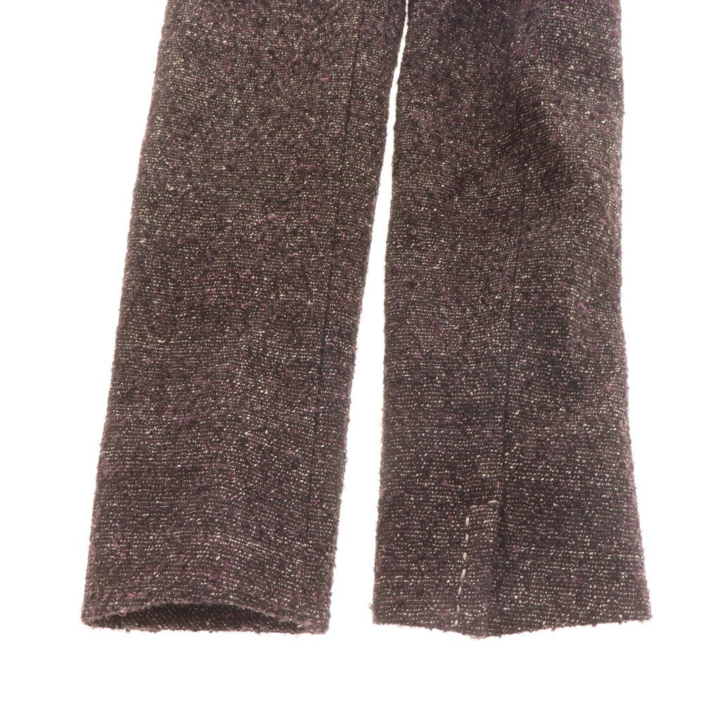 ■ レリアン スーツ セットアップ ジャケット スカート レディース 9 パープル ブラウン タグ付き 未使用