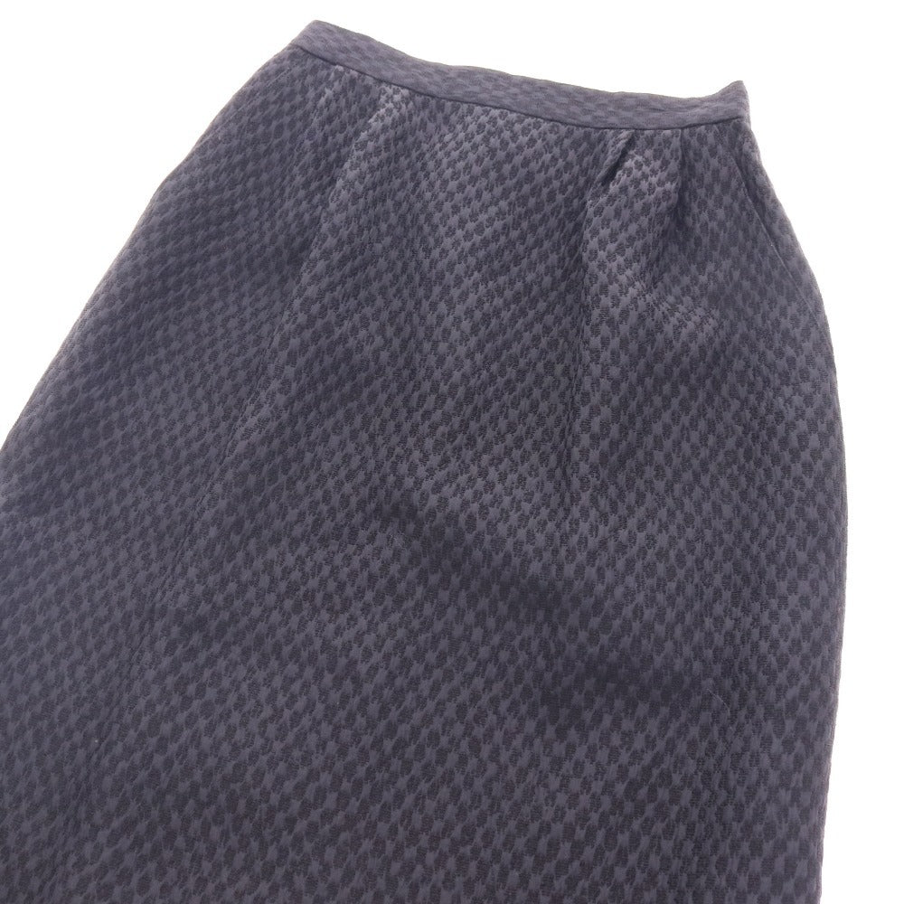 ■ ジュンアシダ スーツ セットアップ ジャケット 膝丈スカート 長袖 PA9306 トップス ボトムス 日本製 丸襟 レディース 9 ブラック