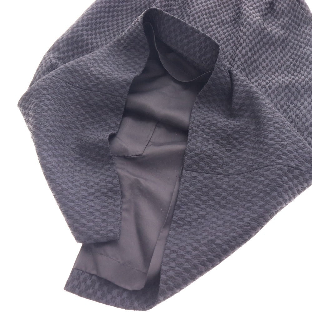 ■ ジュンアシダ スーツ セットアップ ジャケット 膝丈スカート 長袖 PA9306 トップス ボトムス 日本製 丸襟 レディース 9 ブラック