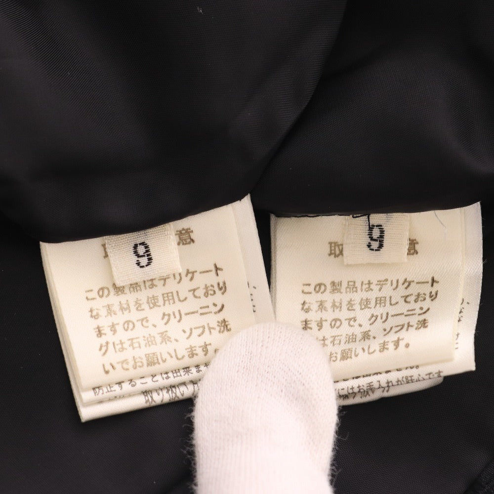 ■ ジュンアシダ スーツ セットアップ ジャケット 膝丈スカート 長袖 PA9306 トップス ボトムス 日本製 丸襟 レディース 9 ブラック