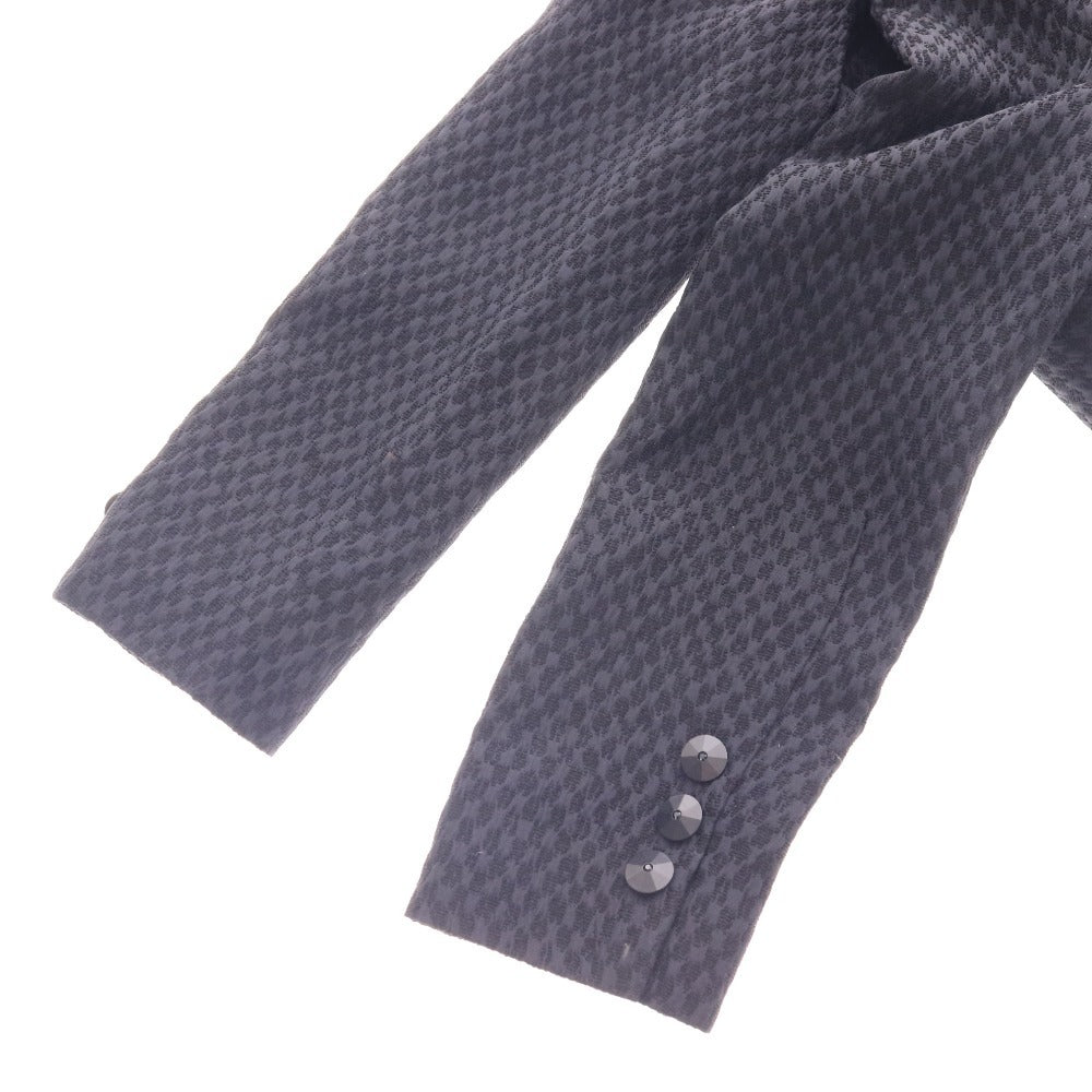 ■ ジュンアシダ スーツ セットアップ ジャケット 膝丈スカート 長袖 PA9306 トップス ボトムス 日本製 丸襟 レディース 9 ブラック