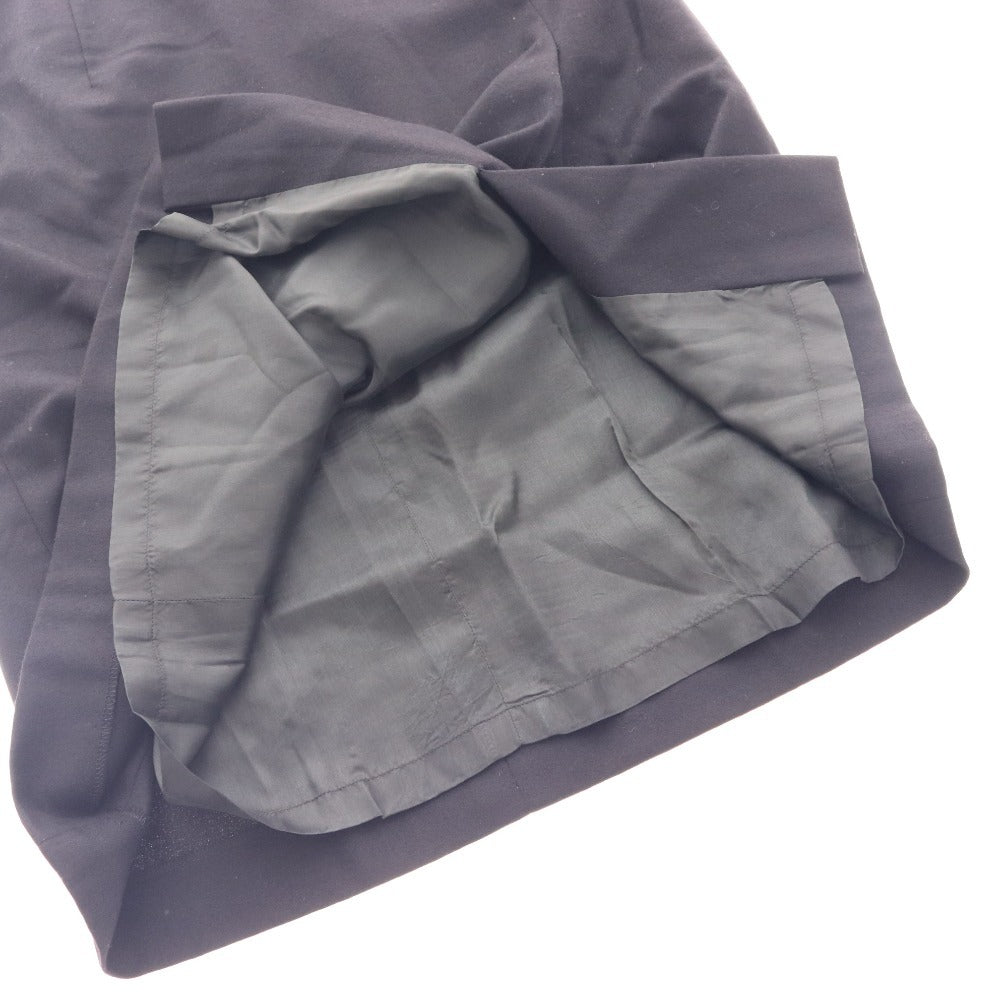 ■ アクリス ひざ丈スカート ボトムス スリット ベルト レディース 13 ブラック