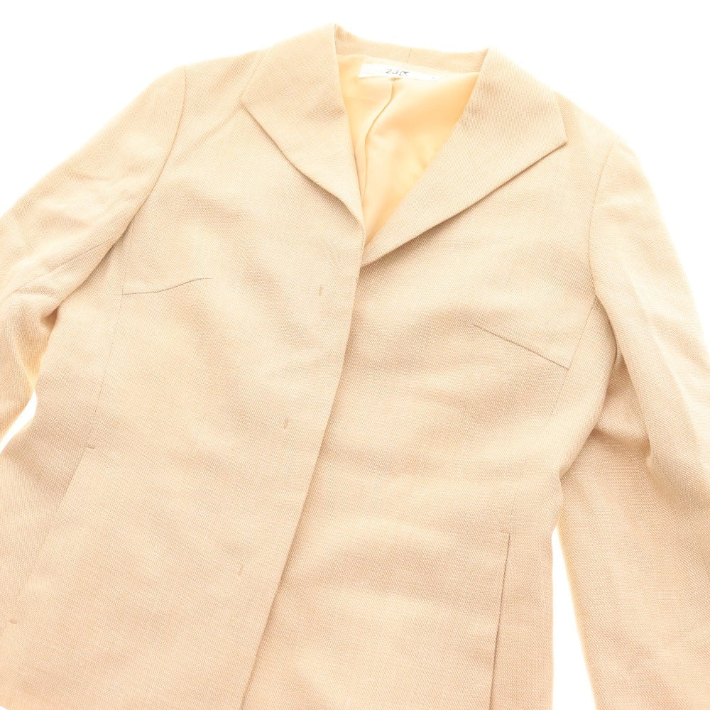 ■ 23区 セットアップ スーツ ジャケット ロングスカート 長袖 隠しボタン ラメ生地 フレア レディース 38 ライトベージュ