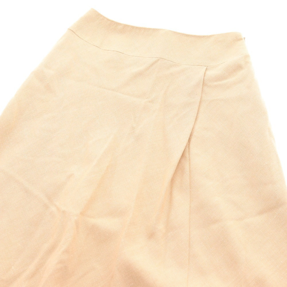 ■ 23区 セットアップ スーツ ジャケット ロングスカート 長袖 隠しボタン ラメ生地 フレア レディース 38 ライトベージュ