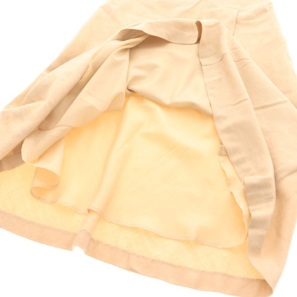 ■ 23区 セットアップ スーツ ジャケット ロングスカート 長袖 隠しボタン ラメ生地 フレア レディース 38 ライトベージュ