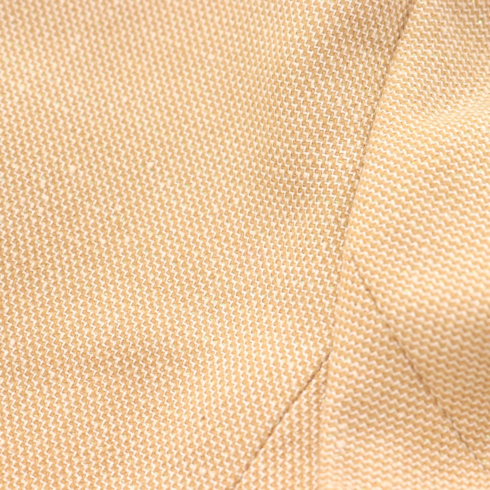 ■ 23区 セットアップ スーツ ジャケット ロングスカート 長袖 隠しボタン ラメ生地 フレア レディース 38 ライトベージュ