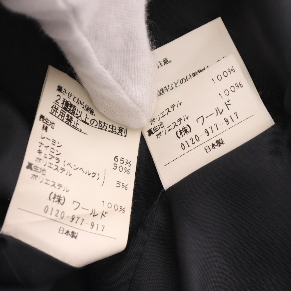 ■ アンタイトル セットアップ スーツ ジャケット ひざ丈スカート 長袖 トップス ボトムス ツイード フレア レディース 3 2 ブラック系