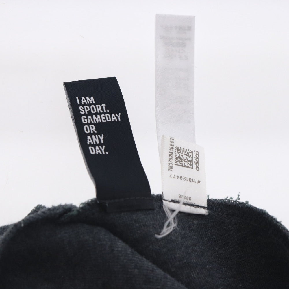 ■ アディダス トレーナー 長袖 トップス 無地 チャック 丸首 メンズ レディース S ダークグレー系