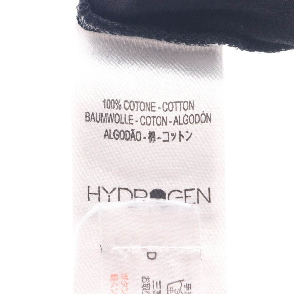 ■ ハイドロゲン Tシャツ 半袖 トップス 無地 星型パッチ 裏17パッチ 迷彩柄 丸首 メンズ レディース 3XL ブラック