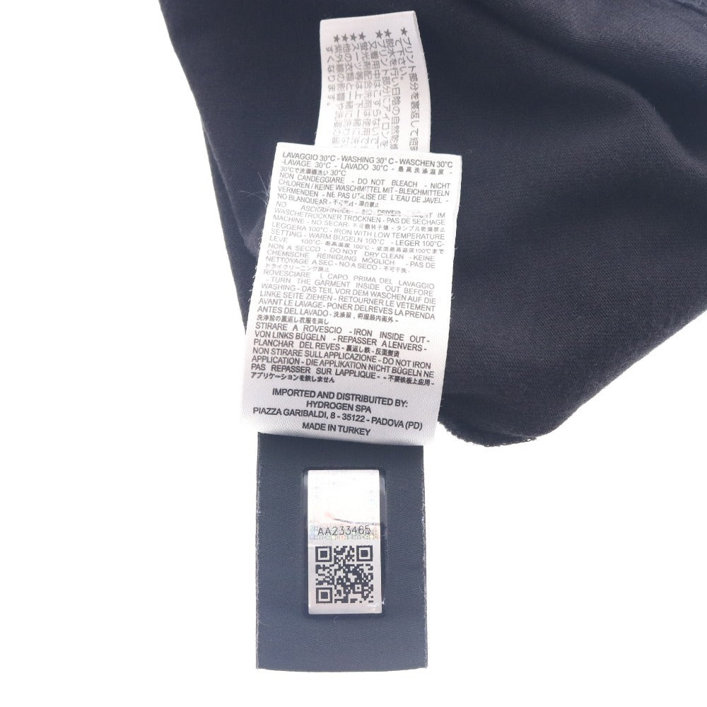 ■ ハイドロゲン Tシャツ 半袖 トップス 無地 星型パッチ 裏17パッチ 迷彩柄 丸首 メンズ レディース 3XL ブラック