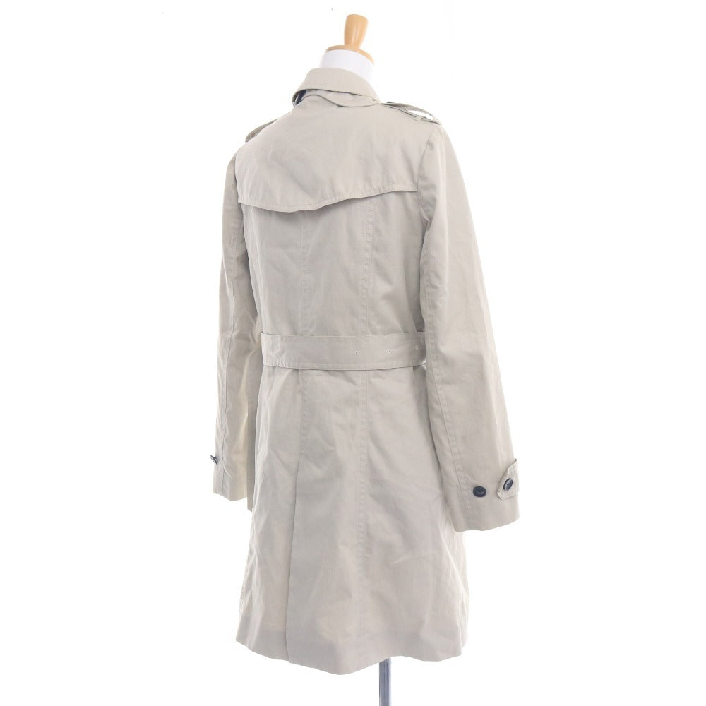 ■ ポールスミス トレンチ コート アウター ボタン ポケット ベルト 無地 レディース 40 ライトベージュ