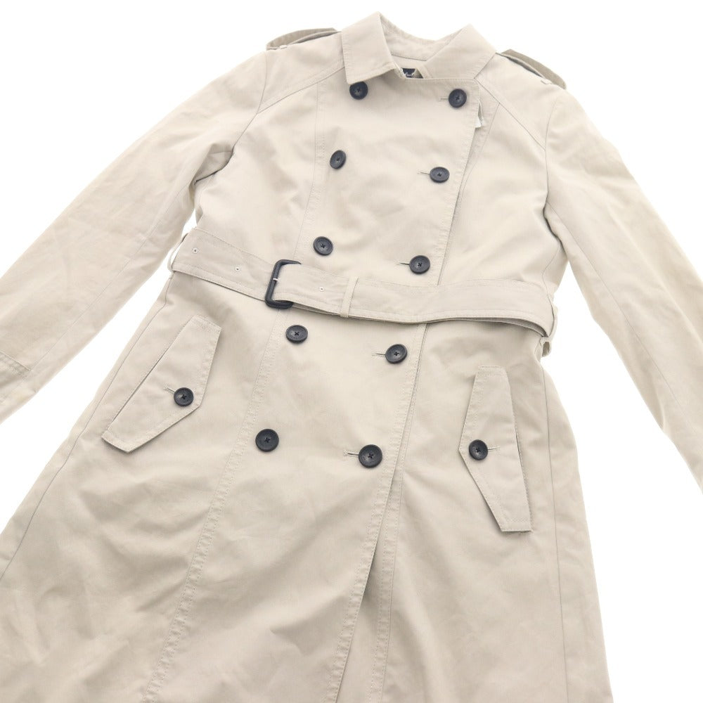■ ポールスミス トレンチ コート アウター ボタン ポケット ベルト 無地 レディース 40 ライトベージュ